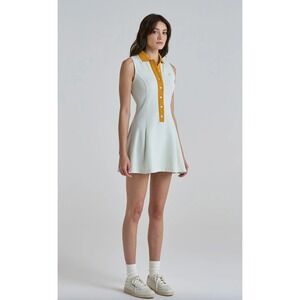 Malbon Grace Dress Womens 10 Snow Golf Athleisure Activewear Country Club